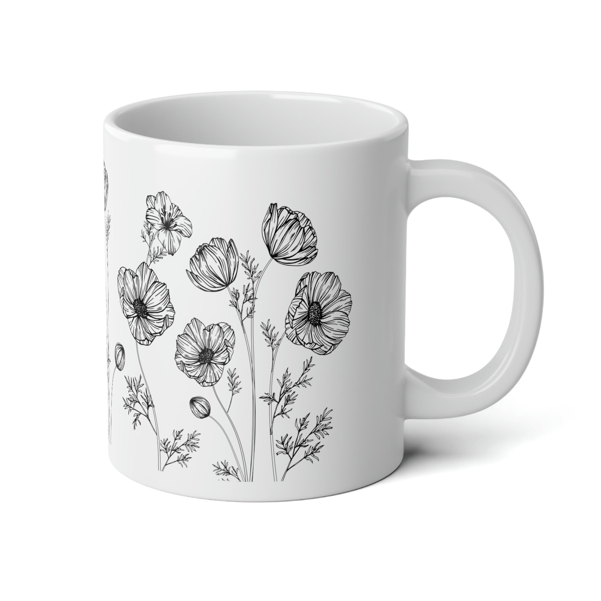 Shop Beautiful Wildflower Mugs | Sally B's Skin Yummies