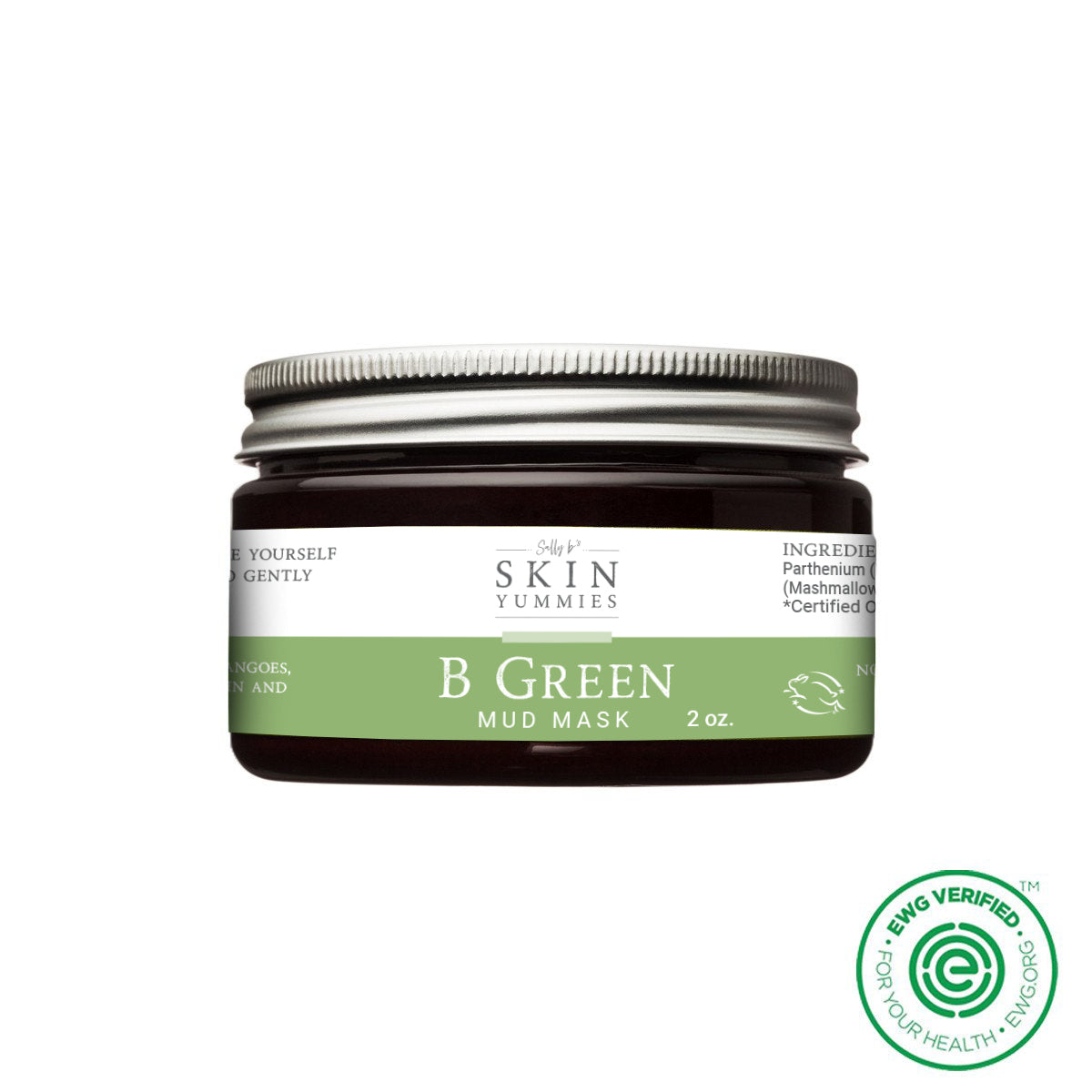 B Green Mud Mask for Detox | Non-toxic face mask – Sally B's Skin